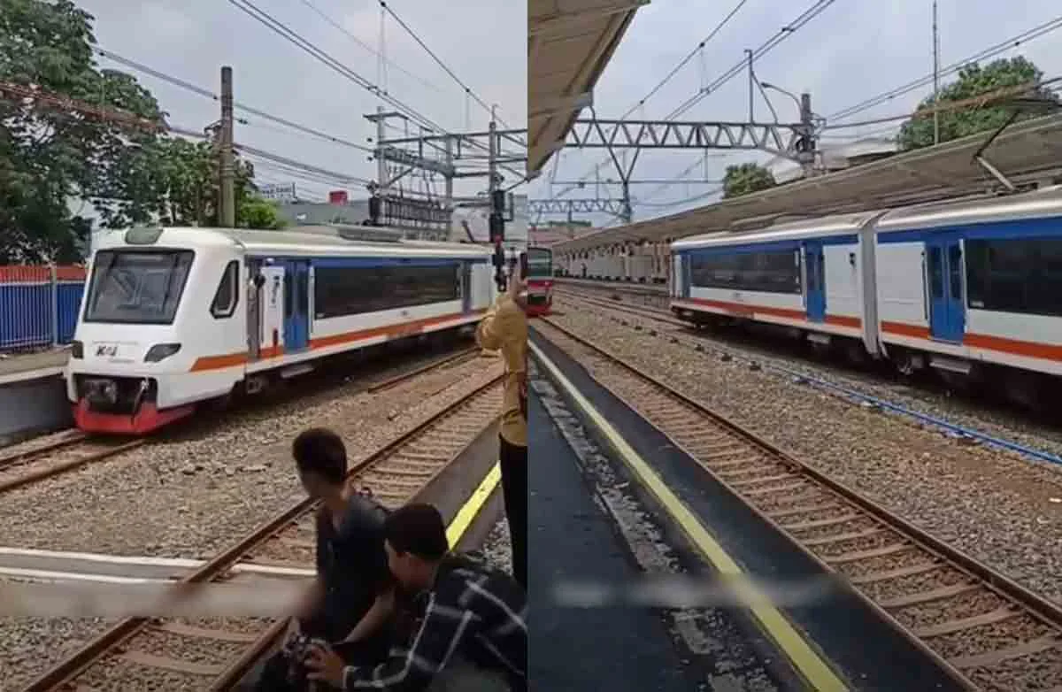 KRL Bandara Soekarno Hatta Terpantau Ada di Stasiun Bogor
