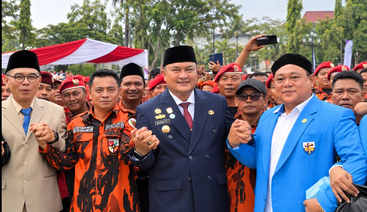 Ketua KNPI Kabupaten Bogor Wahyudi Chaniago mengajak generasi muda meningkatkan kreativitas dan menjaga persatuan pada Hari Sumpah Pemuda 2026
