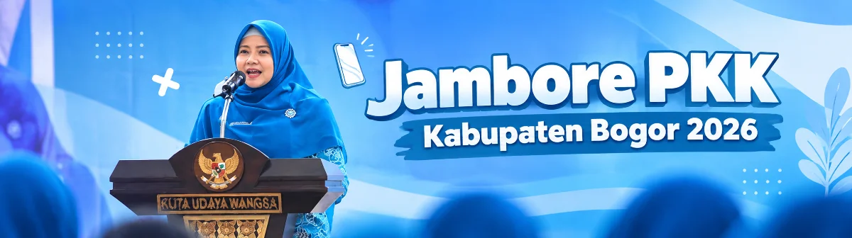 Ketua TP PKK Kabupaten Bogor Eva Rudy Susmanto membuka Jambore Kader PKK 2026
