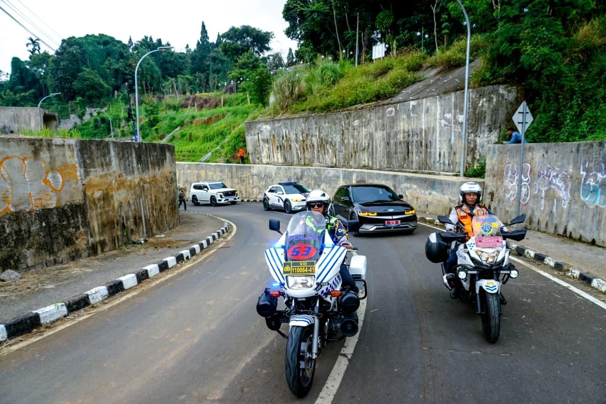 Penampilan trase baru Jalan Saleh Danasasmita, Kecamatan Bogor Selatan Kota Bogor, kini menghadirkan panorama lebih indah dan lanskap taman.