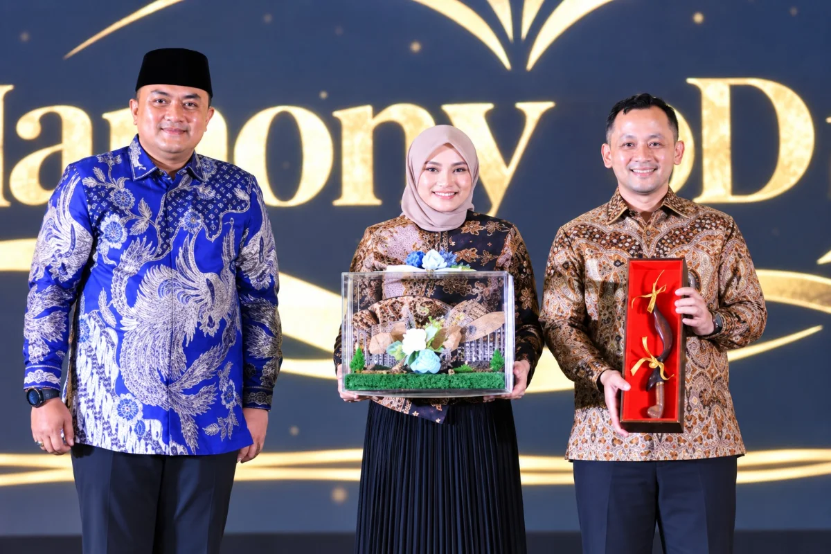 Bupati Bogor Rudy Susmanto menghadiri acara pergantian Kapolres Bogor dari AKBP Wikha Ardilestanto kepada AKBP Arfan Zulkan Sipayung