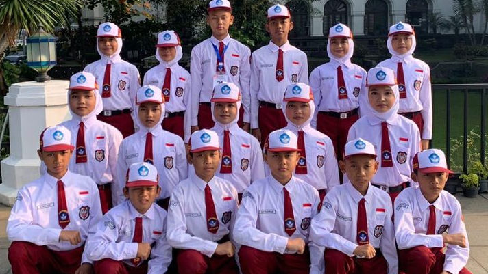 Latihan Setiap Hari dan Belajar Kedisiplinan Hingga Moralitas, SDN Bangka 3 Jadi Juara Baris Berbaris se-Jabar