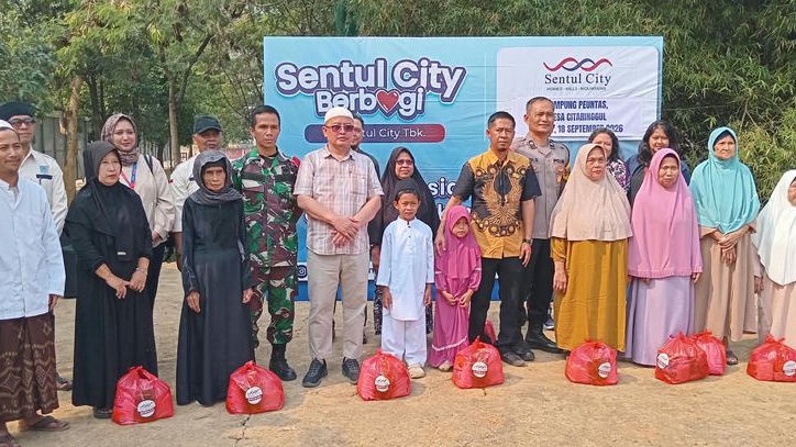Kepedulian Nyata untuk Warga: Sentul City Salurkan Ratusan Paket Sembako ke Desa Citaringgul