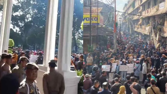 Dianggap Merugikan Nasib, Pedagang Pasar Bogor Gelar Aksi Unjuk Rasa Tolak Relokasi di Balaikota