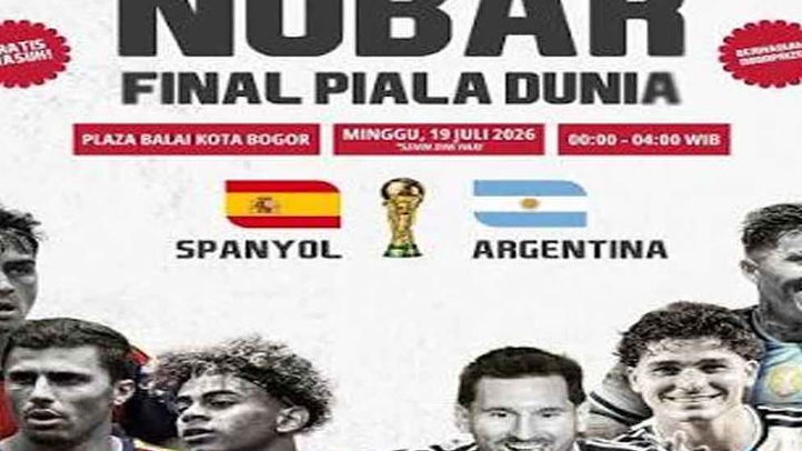 Dear Wargi, Jangan Lupa Nanti Malam Nobar Final Piala Dunia 2026 di Balai Kota Bogor