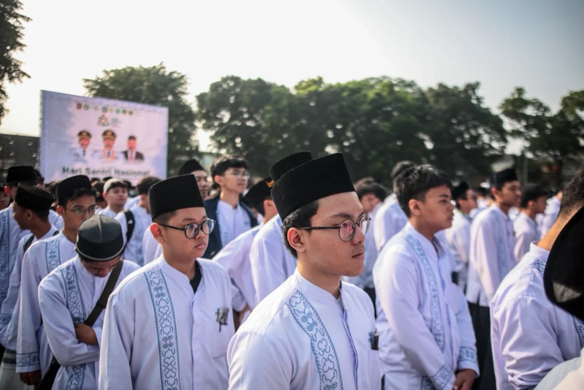 Peringatan Hari Santri Nasional tingkat Kota Bogor 2026 yang digelar di Lapangan Kresna, Kamis (22/10/2026).