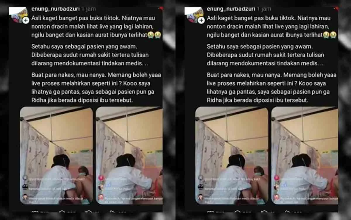 Seorang Bidan Lakukan Live Saat Bantu Lahiran