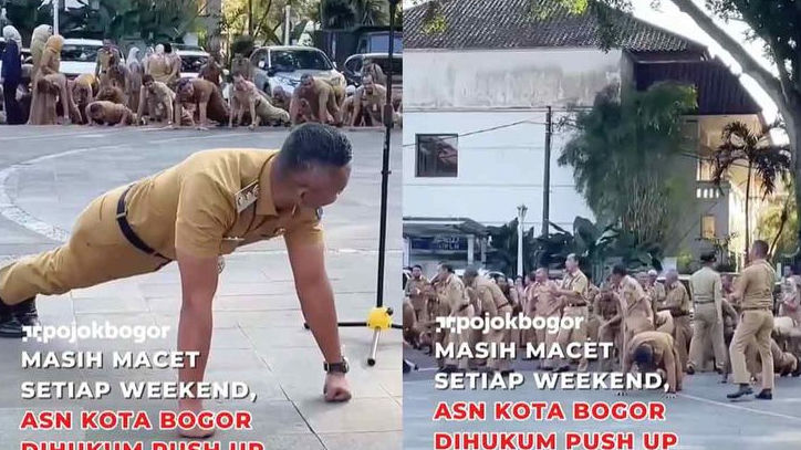 Jadi Ini Penyebab Puluhan ASN Kota Bogor Dihukum Push Up oleh Wakil Wali Kota Bogor