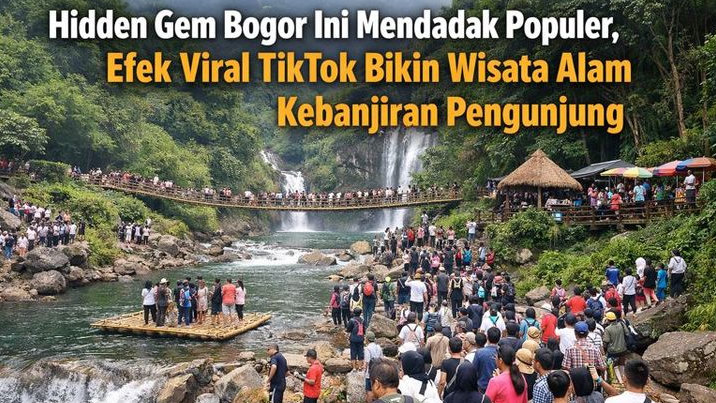 Hidden Gem Bogor Ini Mendadak Populer, Efek Viral TikTok Bikin Wisata Alam Kebanjiran Pengunjung