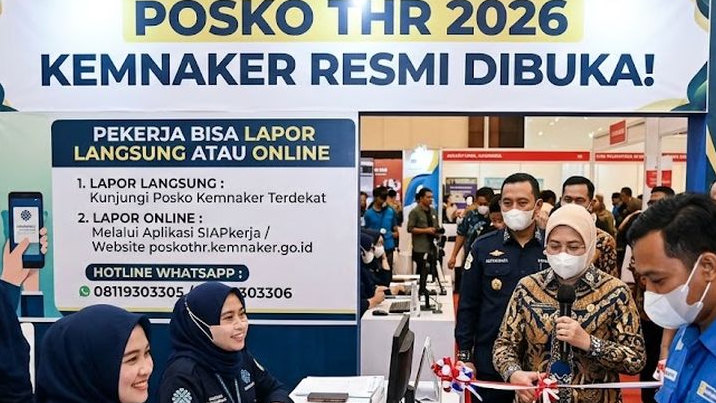 Posko THR 2026 Resmi Dibuka! Pekerja Bisa Lapor Langsung ke Kemnaker atau Online, Ini Cara Mudahnya